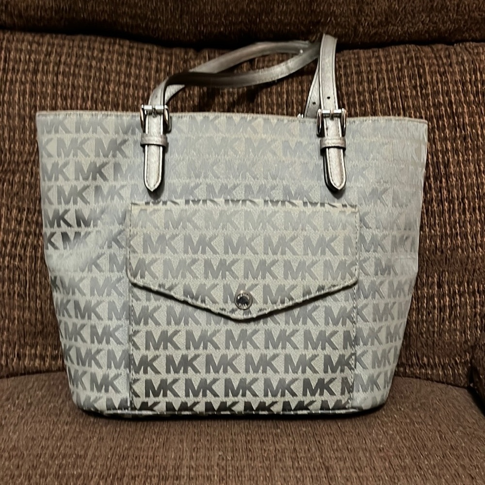 MK Silver/Grey Purse